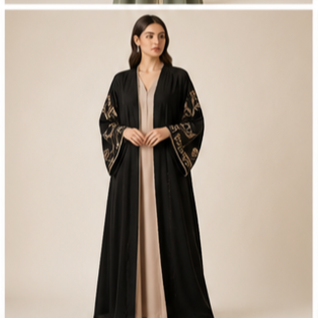 Pearl Embroidered Abaya